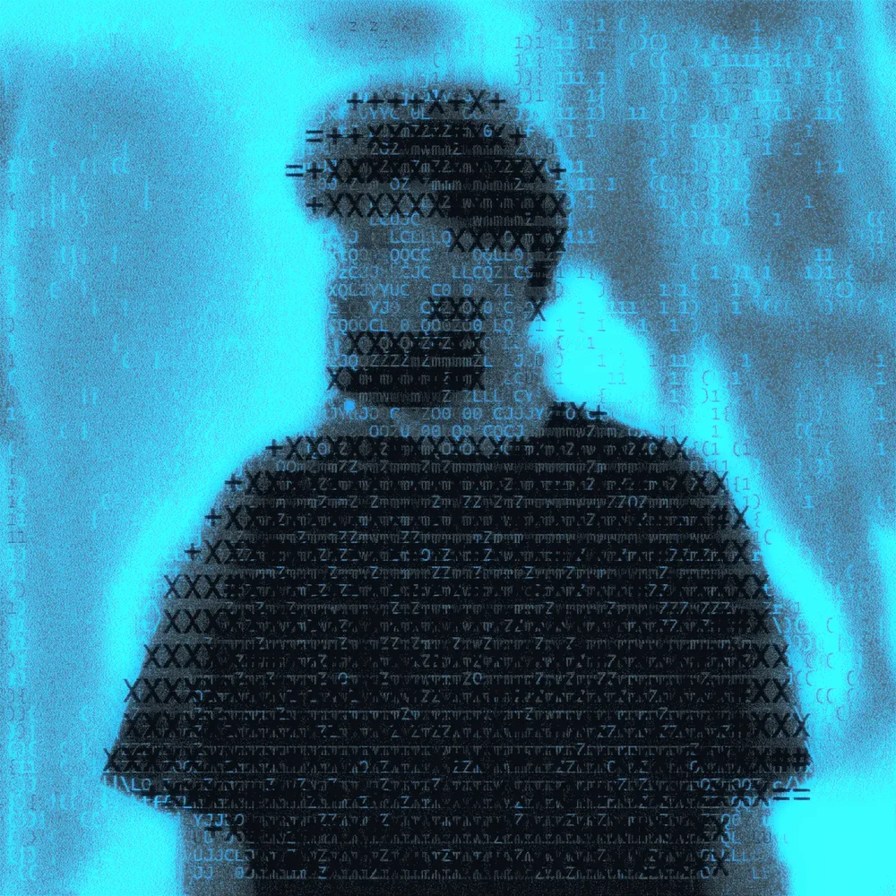 wubu2, rendered in ASCII characters on a cyan background